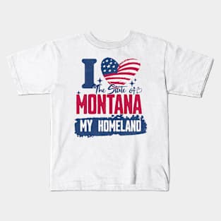 Montana my homeland Kids T-Shirt